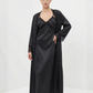 Selena Satin Night Set (Black)